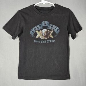 Guns N Roses Sweet Child O Mine Tshirt Toddler 4T Black Band Graphic Tee Rock